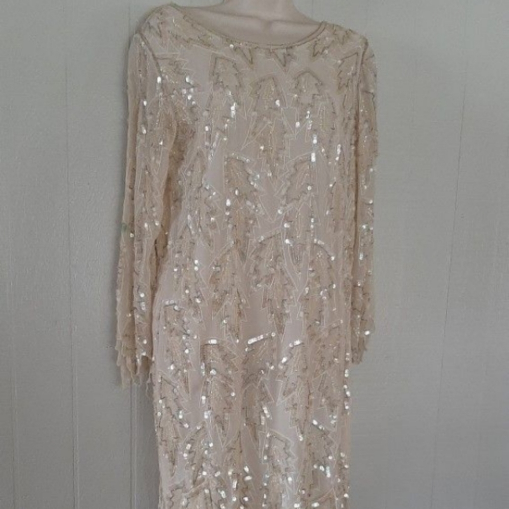 Silk Sequence Cocktail/Wedding Dress